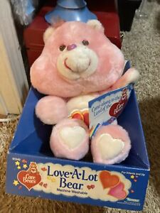 Kenner Care Bears 13” Stuffed Animal LOVE-A-LOT BEAR 1984 New Old Stock