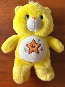 RARE Care Bear SUPERSTAR 'Glow-A-Lot' Glitter Eyes Plush - 2006 Great Condition