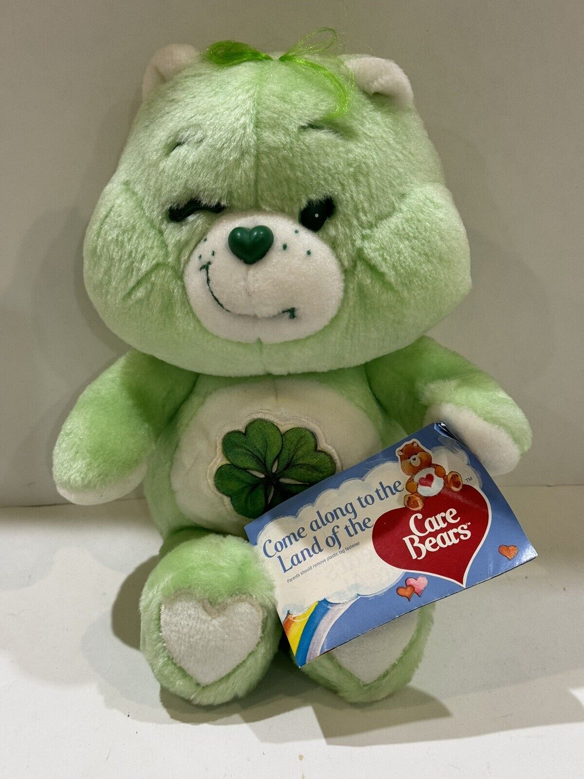 Vintage Kenner Care Bear Good Luck Green Care Bears 1983 New