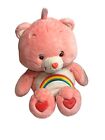 VTG Care Bear Cheer Bear Jumbo Stuffed Plush Rainbow Bear 2002 Nostalgic 25-27”