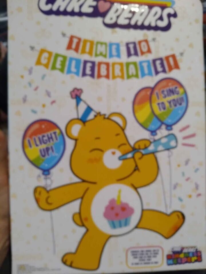 BRAND NEW CARE BEARS SPECIAL LIGHTUP SINGING "BIRTHDAY BEAR" HURRY-LAST ONE!