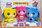 3 PK Care Bears CUBS 8" Plush Cheer Funshine Grumpy YELLOW PINK BLUE