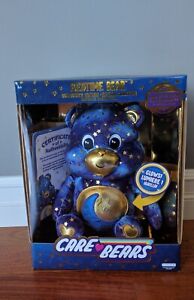 New? CARE BEARS BEDTIME BEAR ? Blue & Gold Plush Toy Glows? LIMITED EDITION RARE