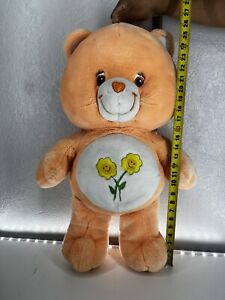 VTG Care Bear Friend Bear Orange Peach Sunflowers 2002 RETIRED Jumbo Plush 25”