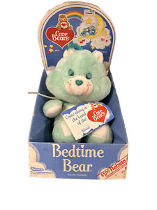 Care Bears vintage plush “Bedtime Bear” 1983, Kenner New Dead stock Item.