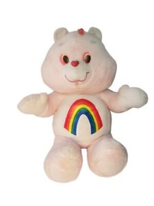 1984 Vintage Kenner 36” Inch Large Cheer Bear Care Bears Plush Rare Pink Rainbow