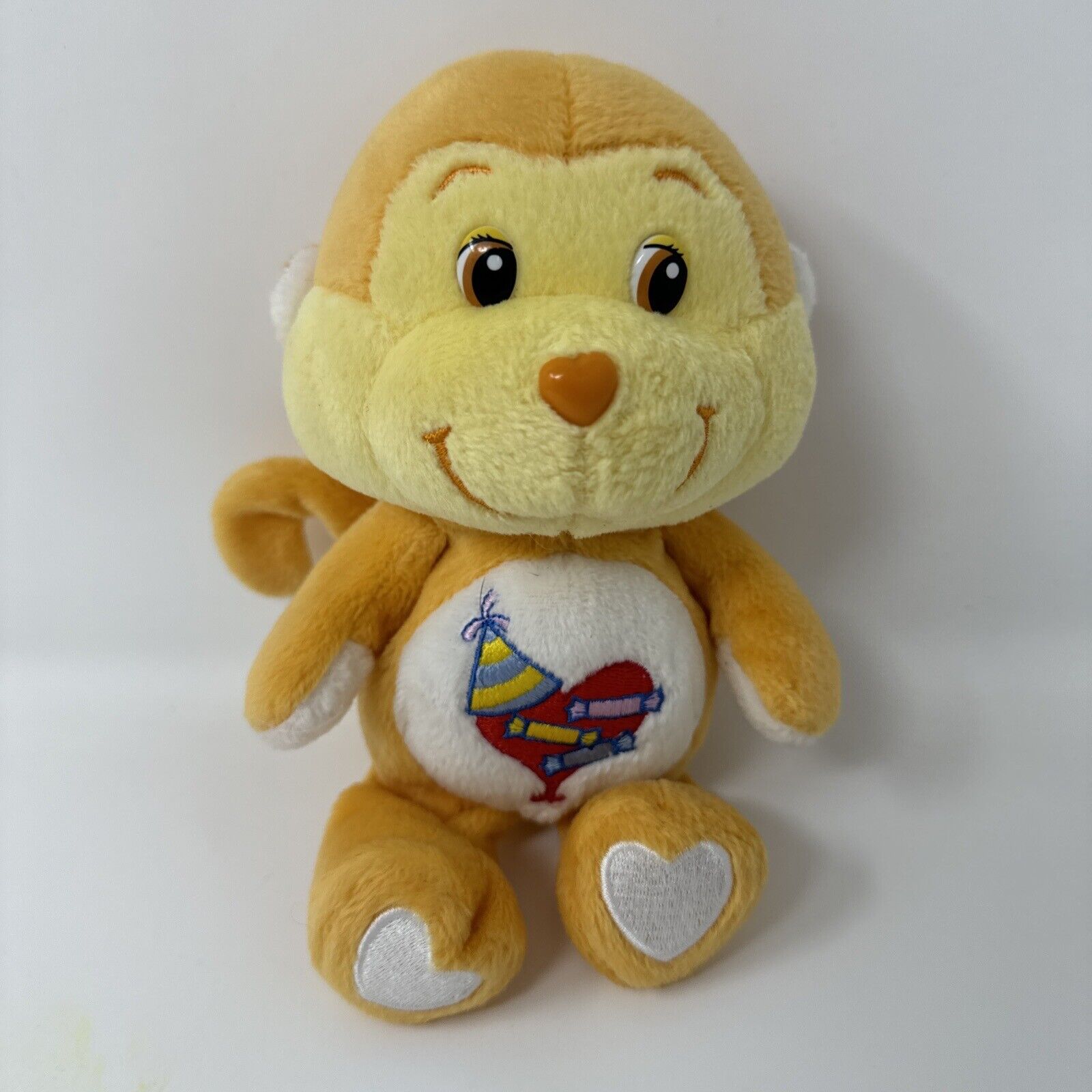 Care Bears Cousin Playful Heart Monkey 8” Plush Beanie 20th Anniversary 2002