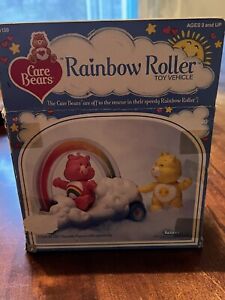 Vintage Care Bears Rainbow Roller Cloud Car 1984 - NEW IN ORIGINAL BOX!!