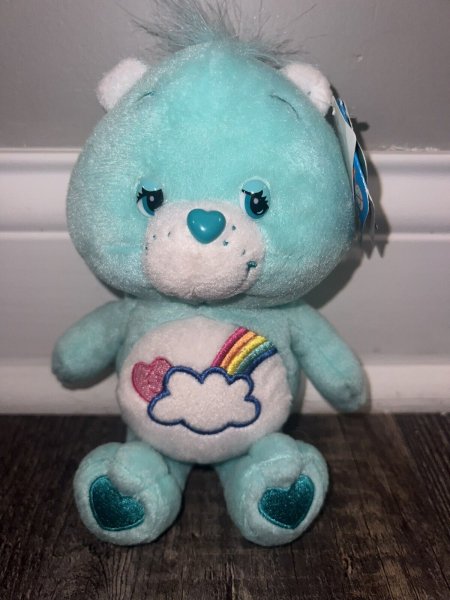 Vintage Care Bears Bashful Heart Bear 8" Stuffed Plush Beanie 2004 NWT