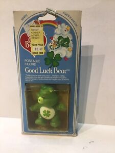 Vintage 80’s Care Bears Good Luck Bear Poseable Figure Kenner