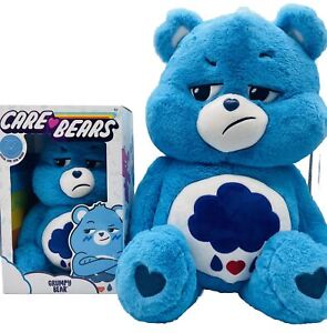 *LOT* Care Bears Basic Fun Grumpy Bear Blue 2021 Jumbo & Medium Plush