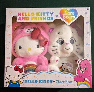 BRAND NEW Hello Kitty and Friends x Care Bears Cheer Bear IN HAND READY TO SHIP