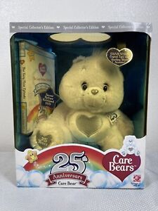 Care Bears SWAROVSKI 25th Anniversary 13” Silver Love-A-Lot (2007) Plush + DVD
