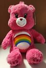 Build a Bear Cheer Care Bears Pink Rainbow Stuffed Teddy Retired 2015 NWT