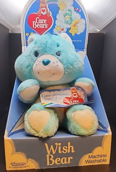 Vintage Wish Bear, Care Bear 1984 Kenner Still in Original Box with Papers