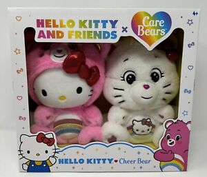 IN HAND Hello Kitty and Friends x Care Bears Cheer Bear Box Set Plush FAST SHIP