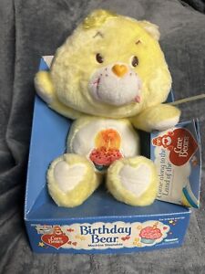 Vintage 1983 Kenner Care Bears Plush Birthday Bear, in Original Box with Tag
