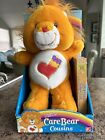 2004 Care Bear Cousins Orange Brave Heart Lion Plush with Sealed VHS Tape