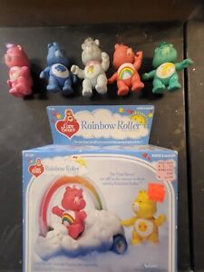Vintage 1983 Kenner Care Bears  Poseable PVC Figures Lot Of 5 With Cloud Car