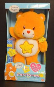NEW 2003 VINTAGE CARE BEARS TALKING LAUGH A LOT BEAR WITH VHS MOVIE