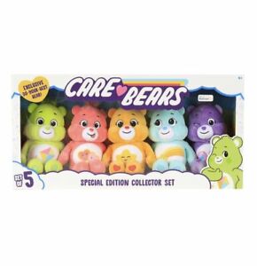 Walmart Care Bears Bean Plush Exclusive Set of 5 w/ Do your Best Bear New