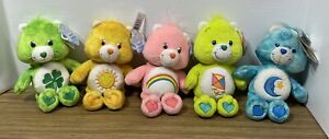 Vintage 2003 Care Bears 8” Plush lot of 5 with tags Tie Dye & Collector Edition