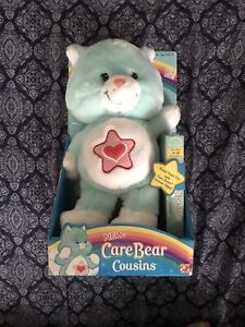 Authentic Care Bears Cousins Proud Heart Cat - NEW IN BOX W/ VHS!