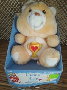 Vintage 1985 Boxed RARE Champ 8” Bear Care Bear Mini Kenner Orange Small