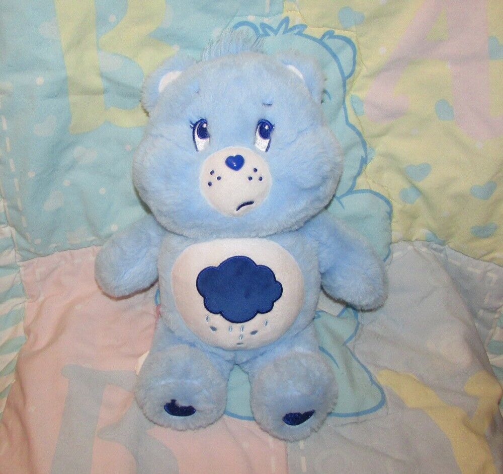 Miniso Care Bears Collection 12" Plush Grumpy Bear w/ Tags Blue Rain Cloud