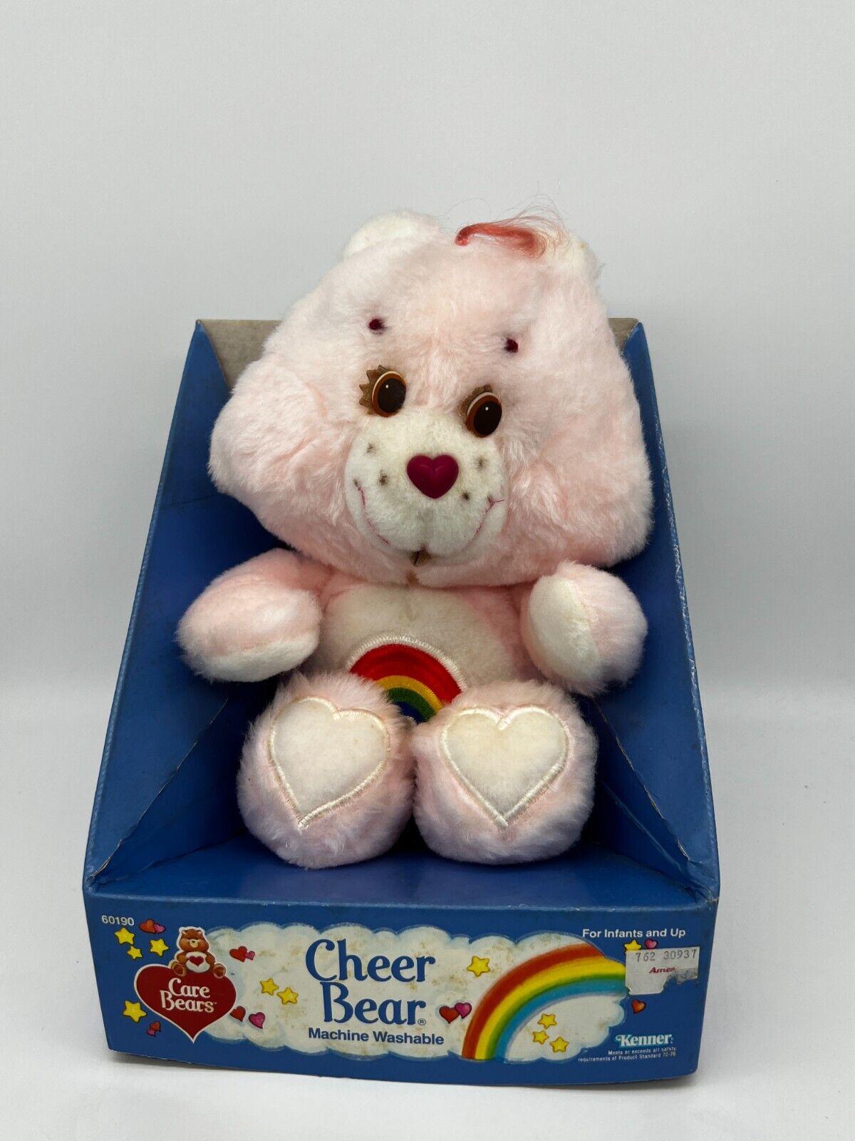 Kenner Care Bear Cheer Bear Plush Vintage 1983 In Original Box Pink Rainbow