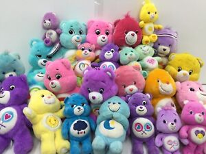 LOT of 28 Care Bears Plush Dolls Cousins Toys Love a Lot Share Grumpy Fun Shine