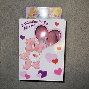 2004 Care Bears Happy Valentine’s Day Edition Love-a-Lot BEAR Pink Plush Sealed