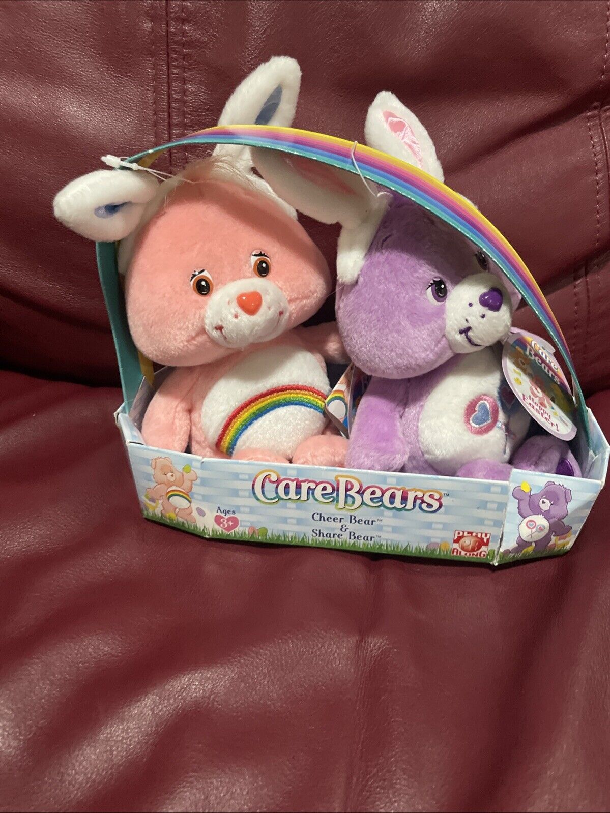 Care Bears Easter Set of 2 -Cheer Bear & Share Bear NWT Plush