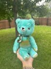 Light Blue Pussman Bear Made With Real Mohair Hand Dyed With Sweater