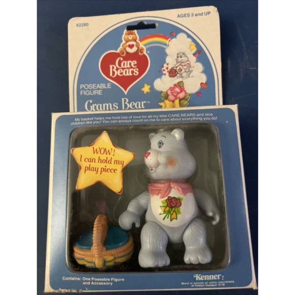Ultra Rare In Box Kenner Posable Care-bear Vintage Grams Bear