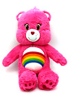 2015 Build A Bear Care Bears Cheer Bear Rainbow Plush Stuffed Animal Pink