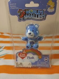 World’s Smallest Care Bear Grumpy Bear Plush 2017  New In Package…Rare 