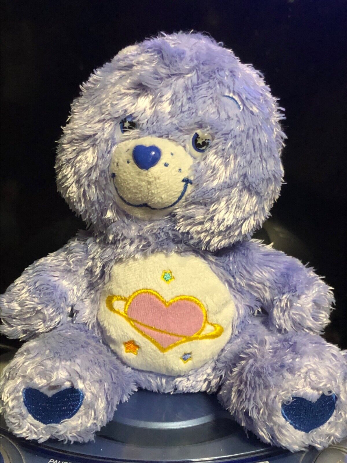 Care Bears Floppy & Fluffy Shaggy Plushie Bean Bag Daydream Bear 2004 8”