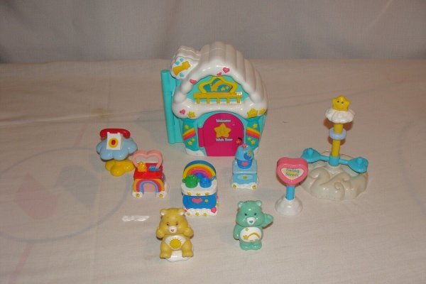 Vintage Care Bear Wish Bear Care A Lot Playset House w/ Accessories