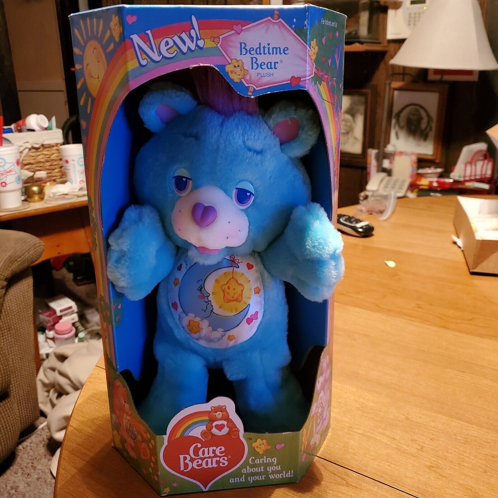 NEW Vtg 1991 Bedtime Bear Care Bears Plush Stuffed Animal Kenner Toy 12''. NIB