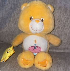 Care Bears Birthday Bear Orange Teddy Bear Cupcake Stuffed Animal 12