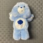 Vtg Blue GUND Care Bears Grumpy Bear 14" Plush Stuffed Animal Blue Cloud Rain
