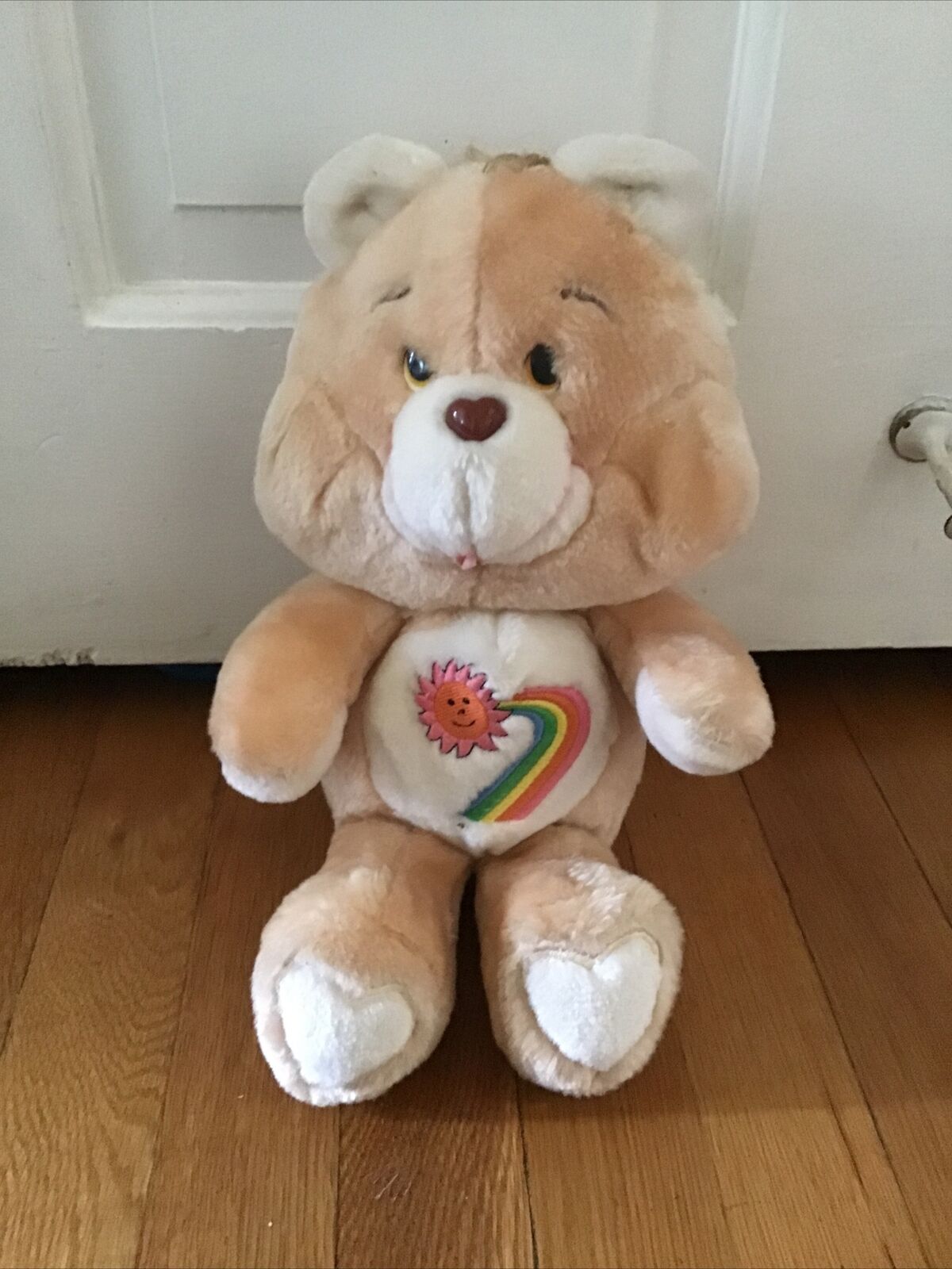 Vintage 1980’s Care Bear Maverick Love Bear Sun & Rainbow Brown Bear