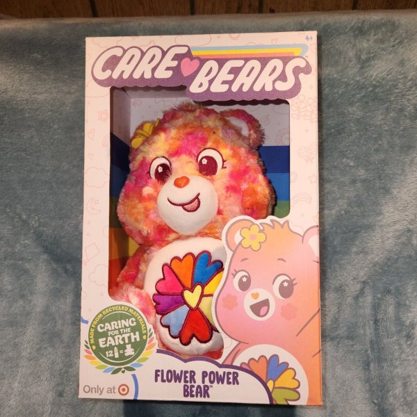 Care Bear Flower Power Caring for the Earth 14" Plush Boxed Brand NEW 2023