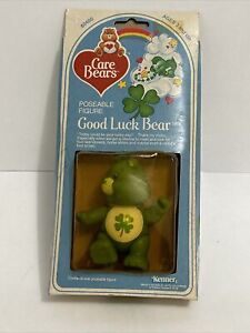 Vintage 80’s Care Bears Good Luck Bear Poseable Figure Kenner