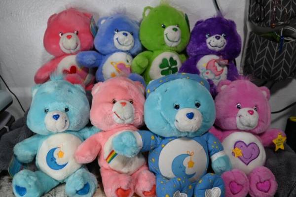 Vintage Care Bears Plush Lot of 35 2002-2004 Plushies Includes Cousins