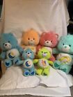 Vintage Care Bears Plush lot - 5 2002 Bears , 1 2003 Bear, And A Quilt Included!