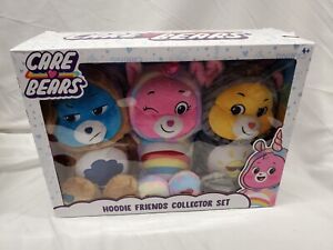 Care Bears Hoodie Friends Collector Set 14-Inch Plush 3-PK Sunshine Grumpy Cheer