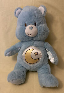Care Bears Baby Soother Bedtime Bear Blue Moon Star Stuffed Animal Plush 16”