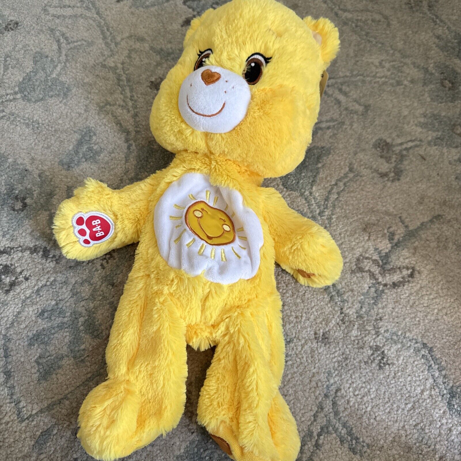 NWT BUILD A BEAR Funshine Bear Care Bears AMERICAN GREETINGS UnStuffed Full Size